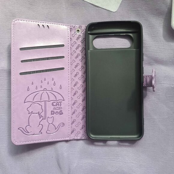 Lovely Animal Pattern Wallet Flip Case for Google Pixel 8 Pro - Picture 1 of 5
